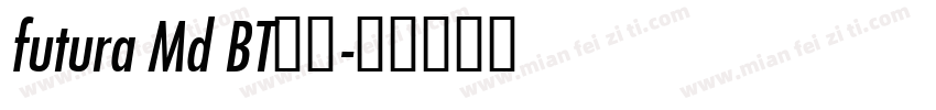 futura Md BT字体字体转换